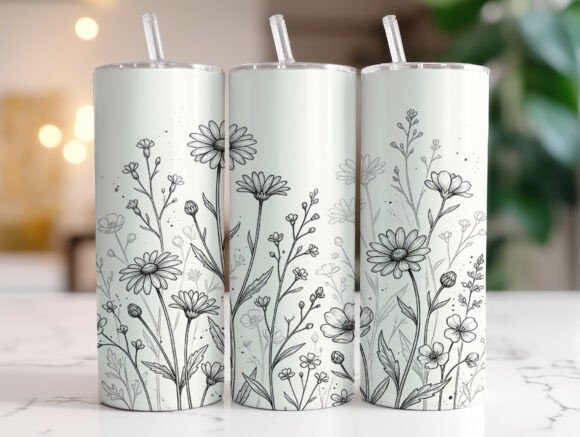 Black and White Wildflower Tumbler Wrap Review