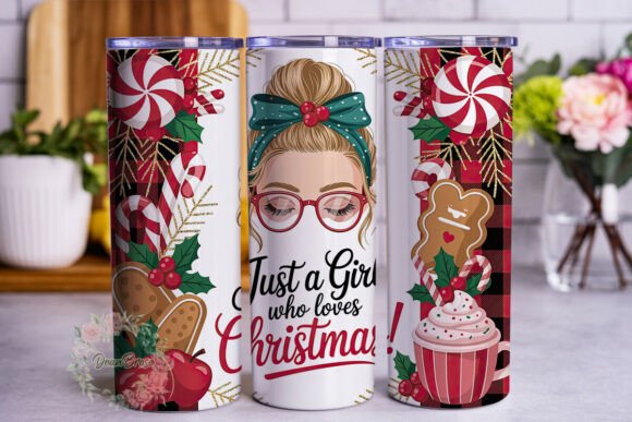 Christmas Messy Bun Girl Tumbler Wrap – A Designer's Review