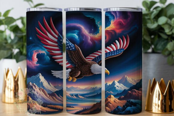 Cosmic Eagle Mountain 20oz Tumbler Wrap Graphics Review