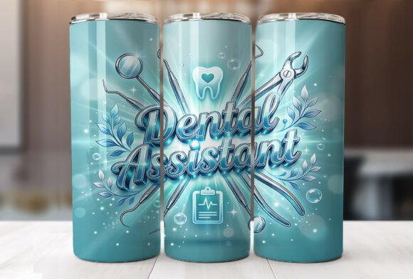 Dental Assistant Skinny Tumbler Wrap: Graphics & Tumbler Wraps Review