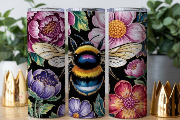 Elegant Floral Bee Tumbler Wrap: A Designer's Review