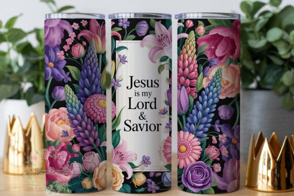 Floral Jesus My Lord Savior Tumbler Graphics Wrap Review