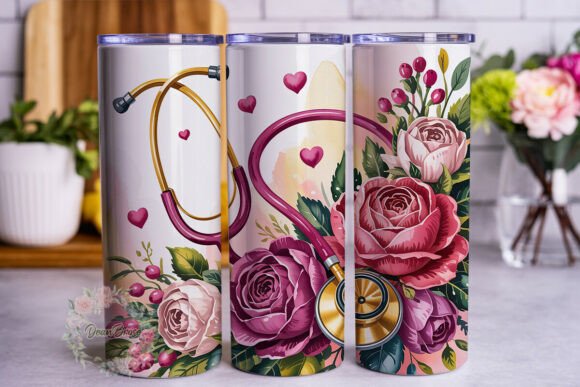 Floral Stethoscope Tumbler Design: A Practical Review