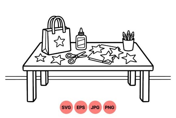 Kids Craft Table SVG Design: A Designer's Review