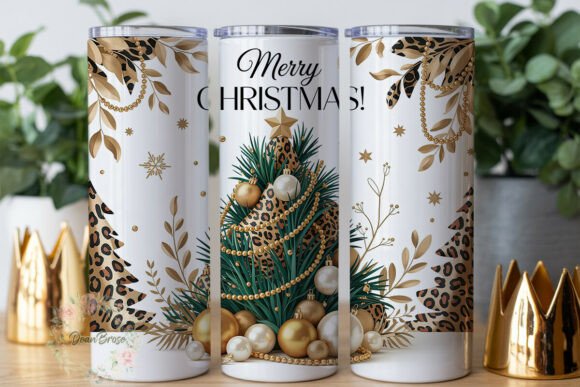 Leopard Christmas Tree Tumbler Wrap: Graphics & Branding Review