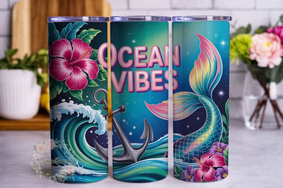 Ocean Vibes Tropical 20oz Tumbler Wrap: A Designer's Review