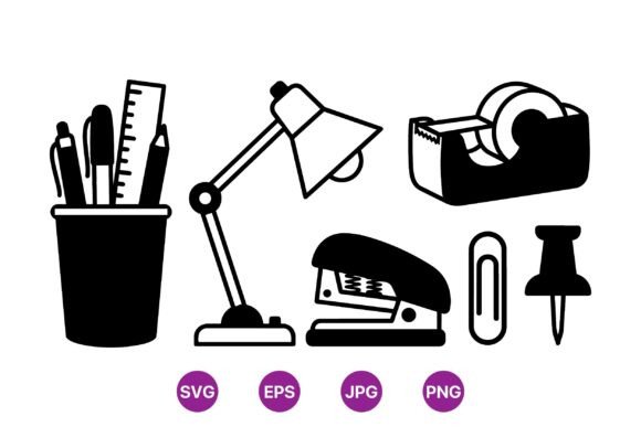 Office Desk Essentials SVG Pack: A Designer's Review