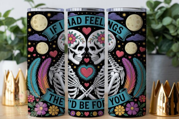 Skulls Love Floral Fantasy Tumbler Wraps Graphics Review