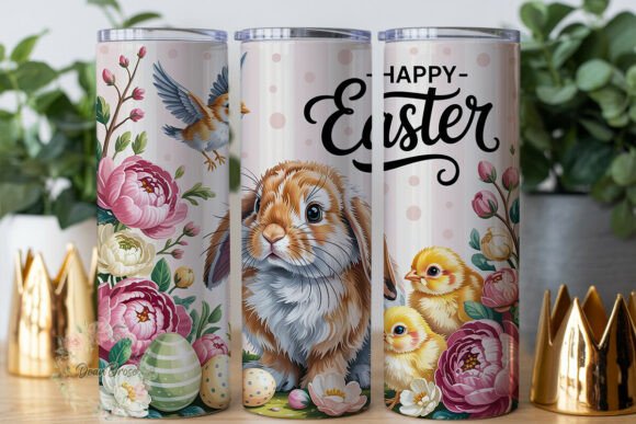 Spring Bunny Chick Floral Tumbler Wrap: A Publisher Review