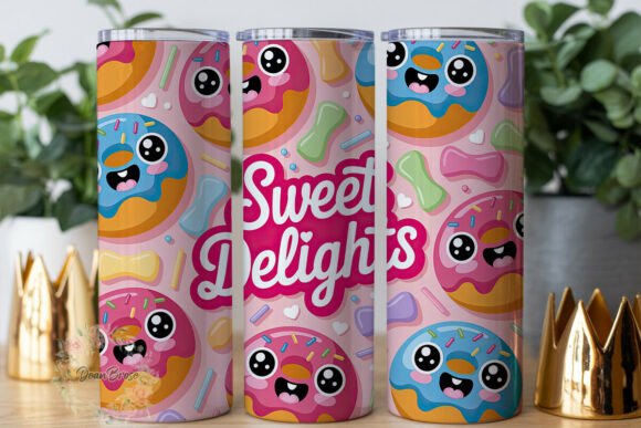Sweet Donut Delights Tumbler Wraps Graphics Review
