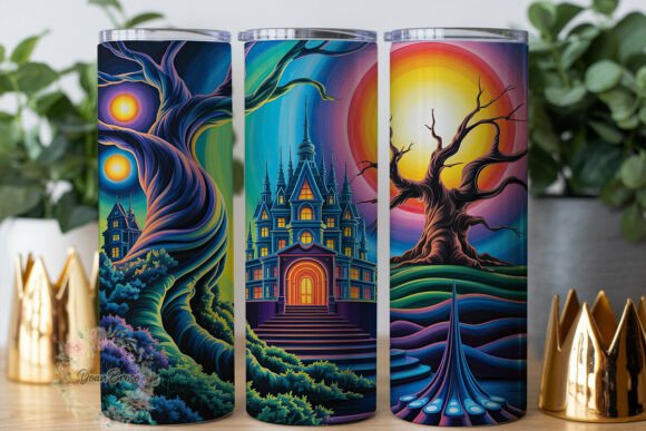 Vibrant Haunted Mansion Tumbler: A Designer's Review